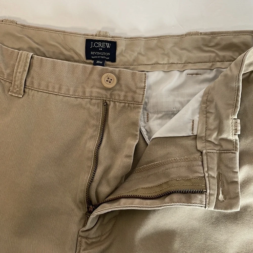 JCrew Rivington khaki shorts men’s size 35W